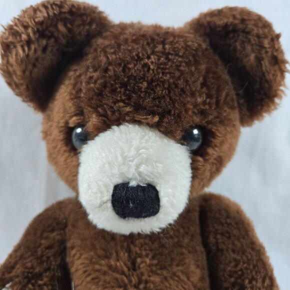 Vintage 1968 R. Dakin & Co Brown Jointed‎ Teddy Bear Plush 14" Stuffed Animal - Picture 2 of 7